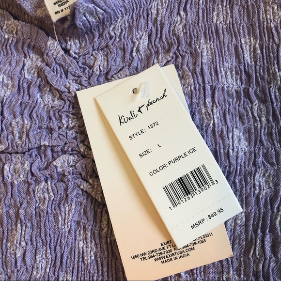 Kiwi & Punch Lilac Crop Top - Picture 3 of 4